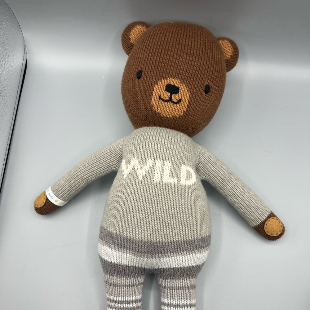 Cuddle And Kind Large Brown Oliver The Bear 20” Handmade Wild Sweater Plush